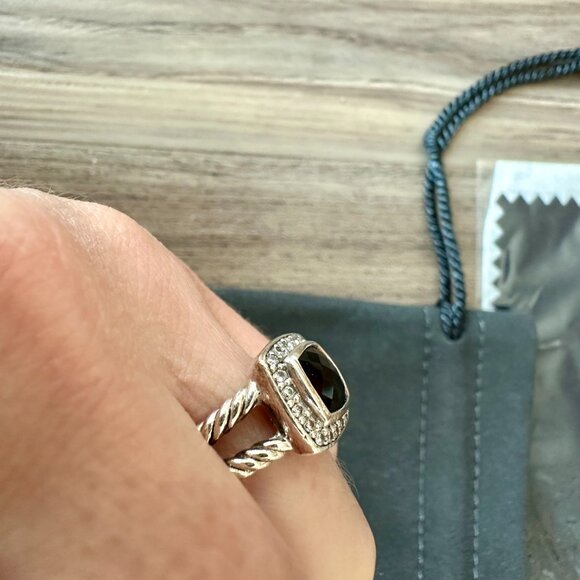 David Yurman Petite Albion Black Onyx Ring Size 6 - Picture 11 of 15